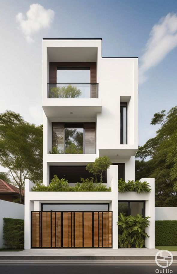 NHÀ PHỐ HIỆN ĐẠI ĐỐI XỨNG